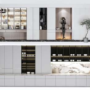 现代橱柜3D模型下载